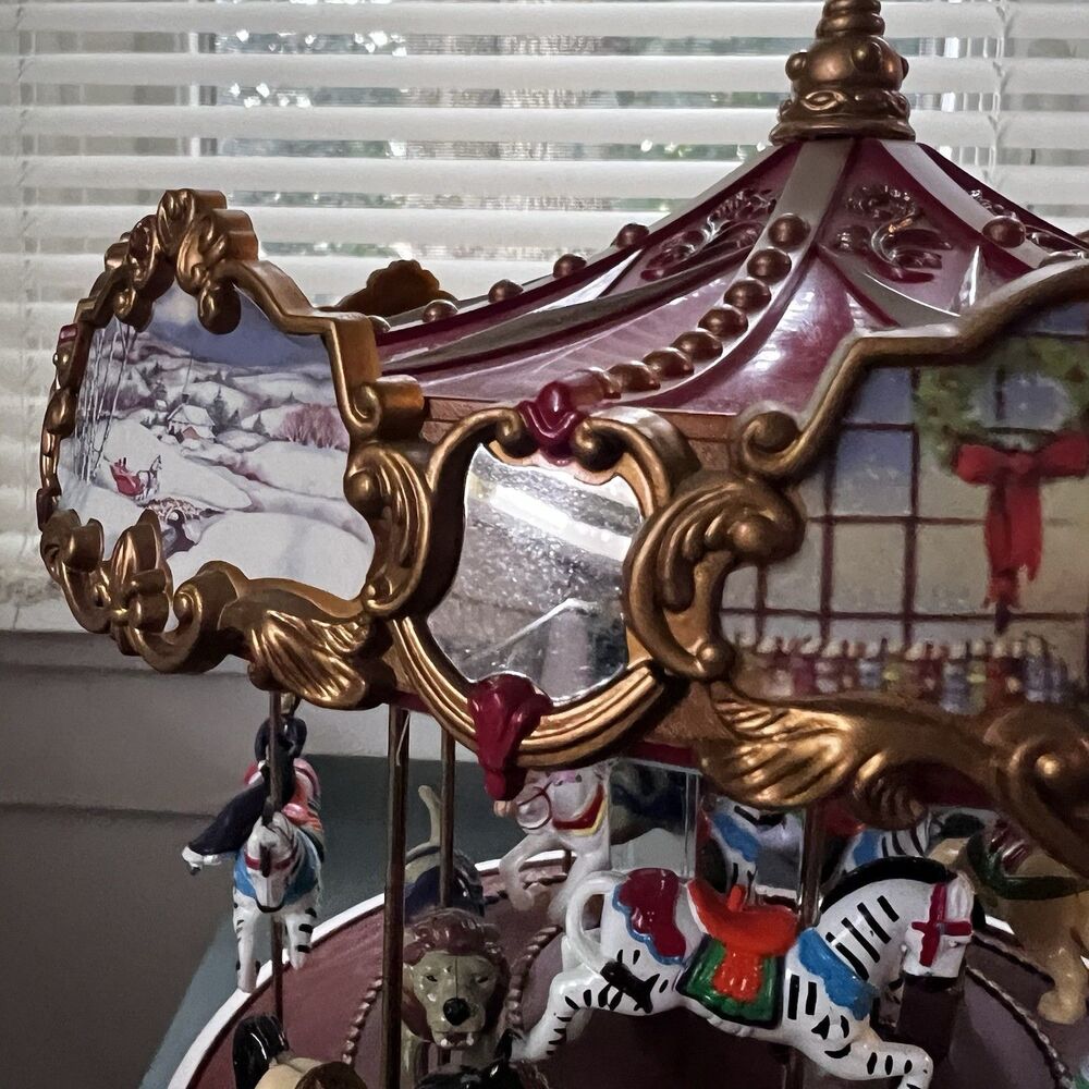 Mr. Christmas Triple Decker Carousel Musical Animated 2012 Vintage Work Read - Picture 9 of 14